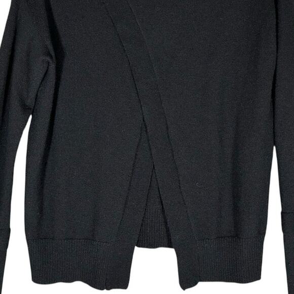 Feel‎ the Piece x Terre Jacobs O/S 100% Cashmere Black Sweater Criss Cross Back - Picture 2 of 9